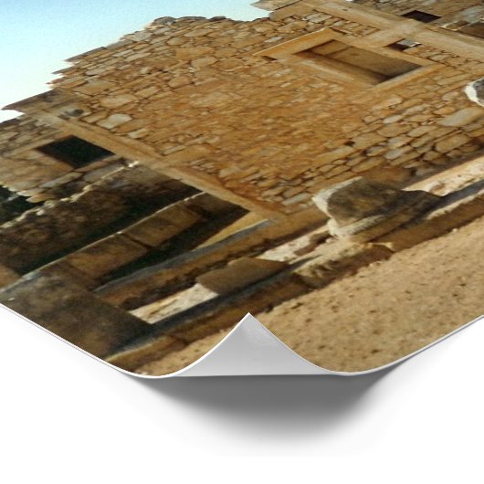 Antikes Ruin in Zypern Poster (Ecke)