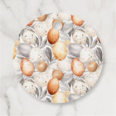 Antikes Rustikales Beiges Ostern Geschenkanhänger (Rückseite)