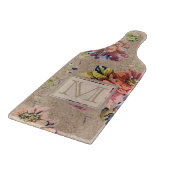 Antikes rustikales Blumenmonogramm Schneidebrett (Ecke)