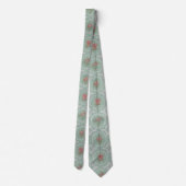 Antikes rustikales Blumenmuster Krawatte (Rückseite)