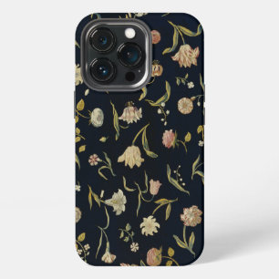 Antikes Rustikales Botanisches Blumen-Teppichmuste iPhone 13 Pro Hülle