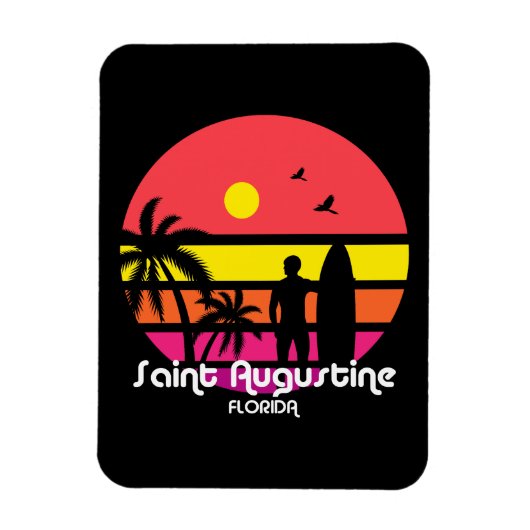 Antikes Saint Augustine Florida Magnet (Vertikal)