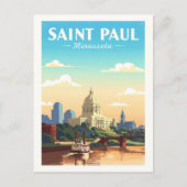 Antikes Saint Paul Minnesota Postkarte (Vorderseite)