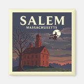 Antikes Salem Massachusetts Magnet (Vorne)