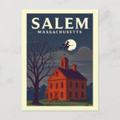 Antikes Salem Massachusetts Postkarte (Vorderseite)