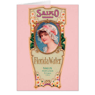 Antikes Salko Florida Water Parfüm Etikett
