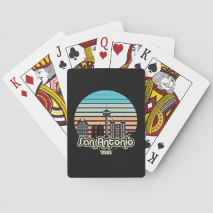 Antikes San Antonio Texas Spielkarten