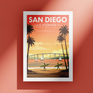 Antikes San Diego Kalifornien Postkarte