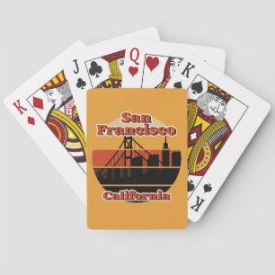 Antikes San Francisco Kalifornien Spielkarten