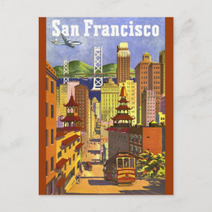 Antikes San Francisco Postkarte