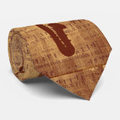 Antikes Saxophon Krawatte (Gerollt)