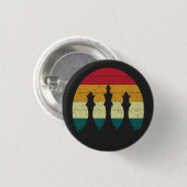 Antikes Schachfiguren-Design Button (Vorne & Hinten)