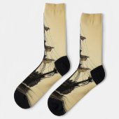 Antikes Schiff Socken (Linkes Detail)