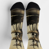 Antikes Schiff Socken (Oben)