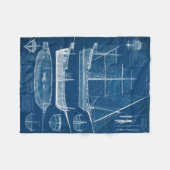 Antikes Schiffskonzept I Fleecedecke (Vorderseite (Horizontal))