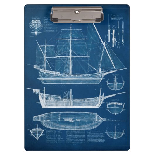 Antikes Schiffskonzept I Klemmbrett (Vorderseite)