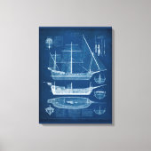 Antikes Schiffskonzept I Leinwanddruck (Vorderseite)
