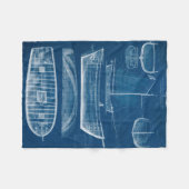 Antikes Schiffskonzept II Fleecedecke (Vorderseite (Horizontal))