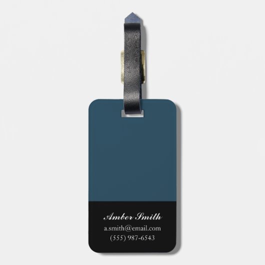 Antikes Schiffskonzept II Gepäckanhänger (Rückseite vertikal)