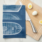 Antikes Schiffskonzept II Handtuch (Viertel Falte)