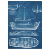 Antikes Schiffskonzept II Klemmbrett (Rückseite)