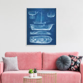 Antikes Schiffskonzept II Leinwanddruck (Insitu (Wohnzimmer))