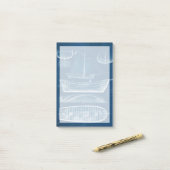 Antikes Schiffskonzept II Post-it Klebezettel (Auf Schreibtisch)