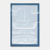 Antikes Schiffskonzept II Post-it Klebezettel (Vorderseite)