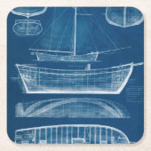 Antikes Schiffskonzept II Rechteckiger Pappuntersetzer (Vorderseite)