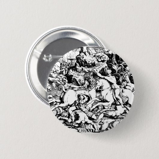 Antikes Schlachtfeld Button (Vorne & Hinten)