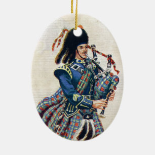 Antikes Schottland, folge den Dudelsäcken Keramik Ornament