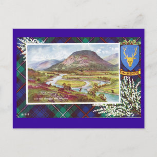 Antikes Schottland, Mackenzie-Tartan, Ballater Postkarte