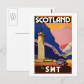 Antikes Schottland Postkarte (Vorne/Hinten)