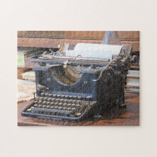 Antikes Schreibmaschinen-Rätsel Puzzle