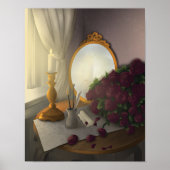 Antikes Schreibtischposter Poster (Vorne)