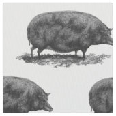 Antikes Schweine-Ätz-Gewebe Stoff (Nahaufnahme)