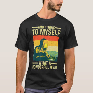 Antikes Schweißen für Männer Vater Schmied Arbeite T-Shirt