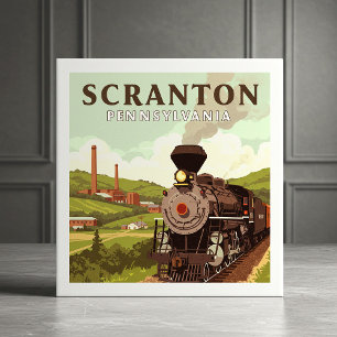 Antikes Scranton Pennsylvania Fliese