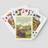 Antikes Scranton Pennsylvania Spielkarten (Rückseite)