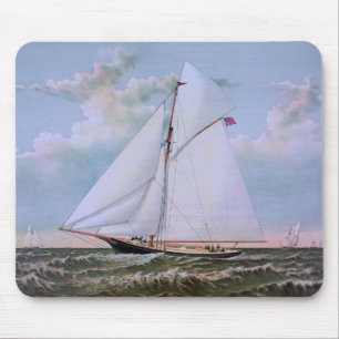 Antikes Segelschiff Schaluppe Yacht Segelboot Ozea Mousepad