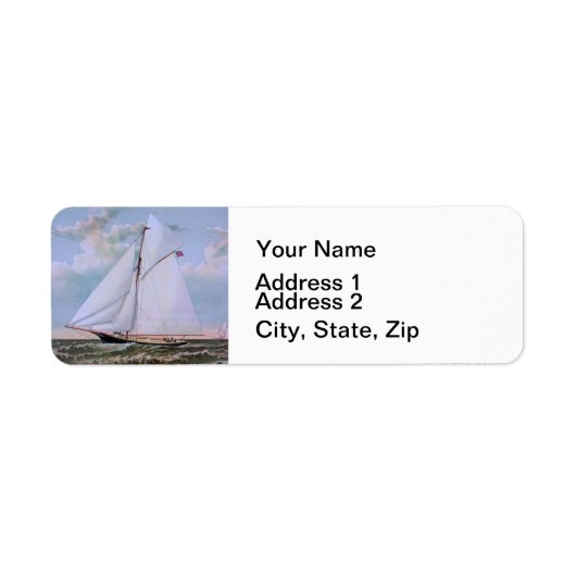 Antikes Segelschiff Sloop Yacht Sailboat Ozean (Vorne)