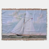 Antikes Segelschiff Sloop Yacht Sailboat Ozean Decke (Vorderseite)