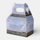 Antikes Segelschiff Sloop Yacht Sailboat Ozean Geschenkschachtel (Rückseite)