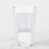 Antikes Segelschiff Sloop Yacht Sailboat Ozean Glas (Rückseite)