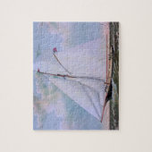 Antikes Segelschiff Sloop Yacht Sailboat Ozean Puzzle (Vertikal)
