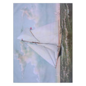 Antikes Segelschiff Sloop Yacht Sailboat Ozean Tischdecke (Vorderseite)