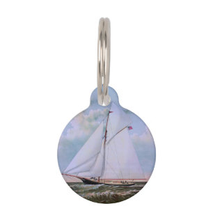 Antikes Segelschiff Sloop Yacht Segelboot Ozean Haustiermarke