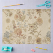 Antikes Seidenpapier mit Wildblumen-Dekoupage-Must (Basteln)