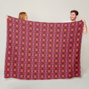 Antikes Seidenquilt im russischen Zar-Muster Fleecedecke