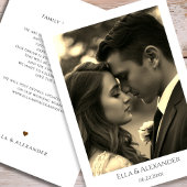 Antikes Sepia-Foto Save The Date